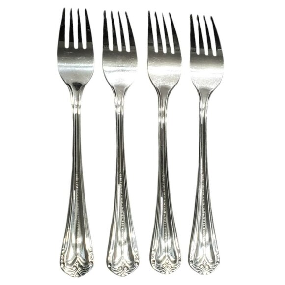 Hampton Silversmiths Katrinka 4 Dinner Forks Stainless Replacement Flatware 215 - Picture 4 of 7